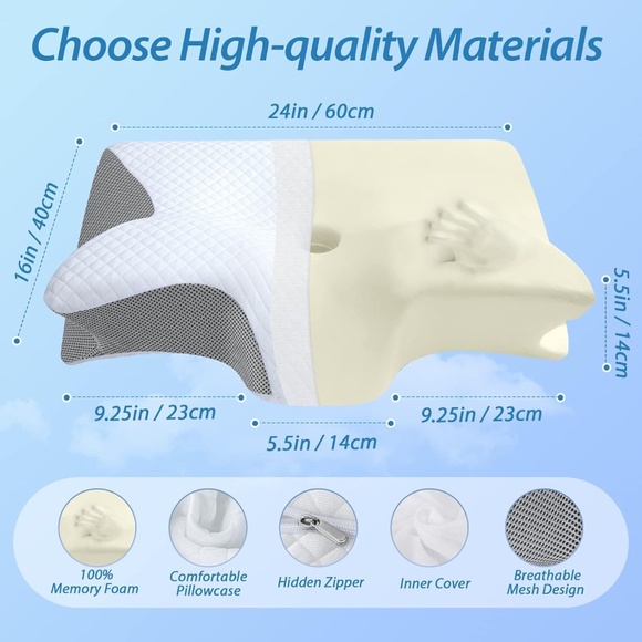 HOMCA Memory Foam Cervical Pillow - Picture 4 of 4